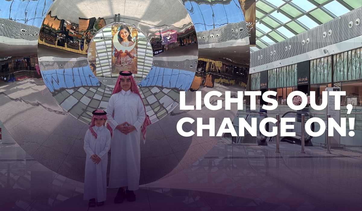 Qatari Kids Takeover Doha Festival Citys Control Room to Dim Mall Lights
